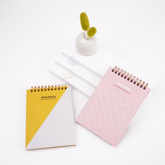 White paper notebook